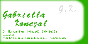 gabriella konczol business card