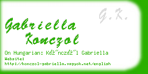 gabriella konczol business card